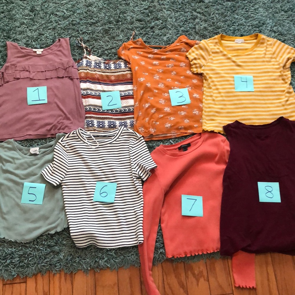Size 8-10 Tees in good condition